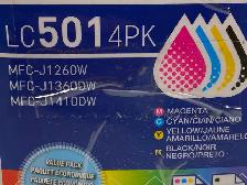 Genuine Brother 4 Pack LC501 Ink Cartridges. CMYK. Brand New - Photo 2