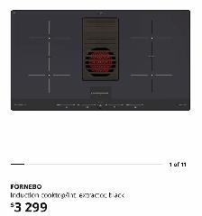 IKEA FÖRNEBO Induction Cooktop with Built-In Extractor