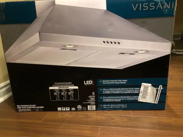 Vissani 30-inch Chimney Range Hood