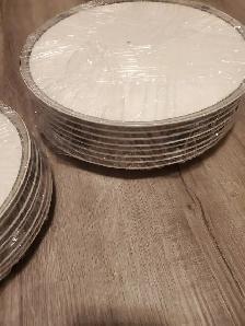 MIKASA CHINA PLATE SET,8 SMALL & 8 LARGE,LIKE NEW,MIKSOL,BONE - Photo 7