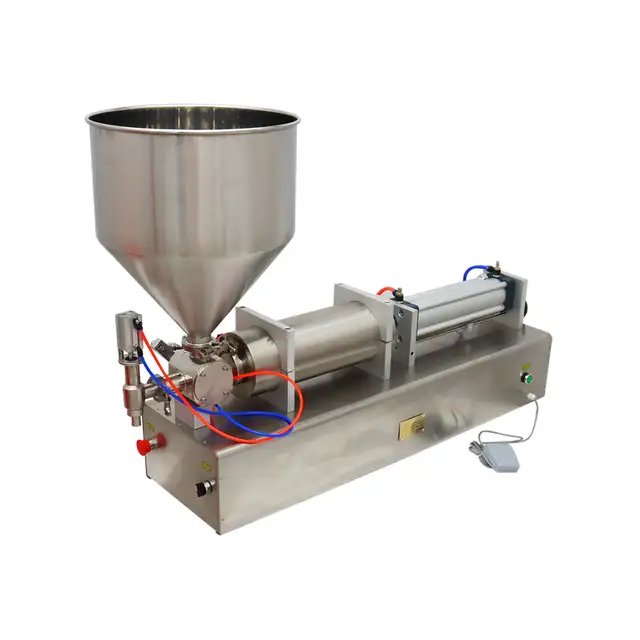 110V 1000-5000ml One Head Pneumatic Paste Liquid Filler 160408