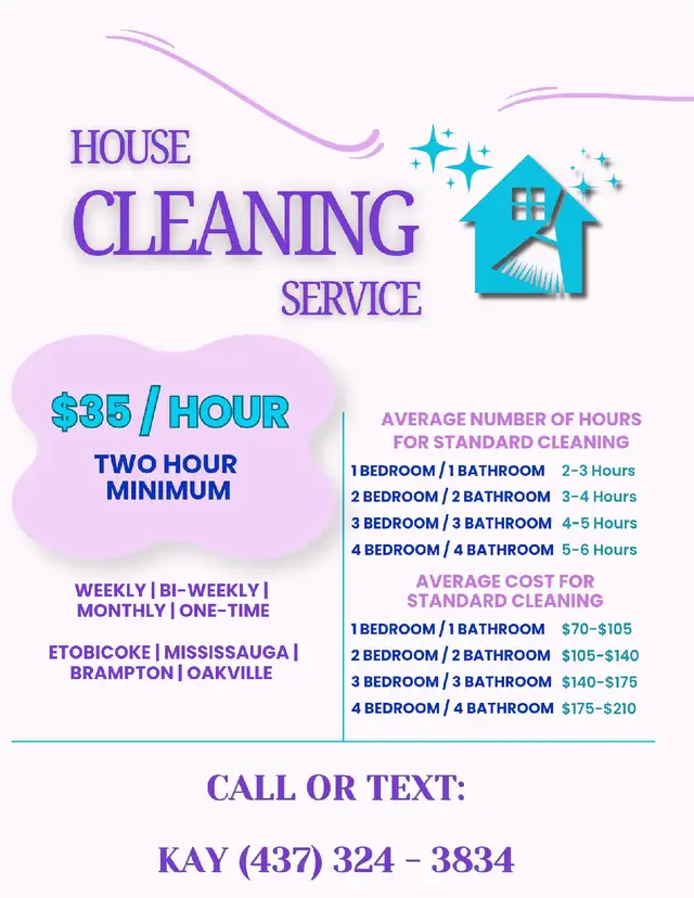 $35/HR - Home & Office Cleaning