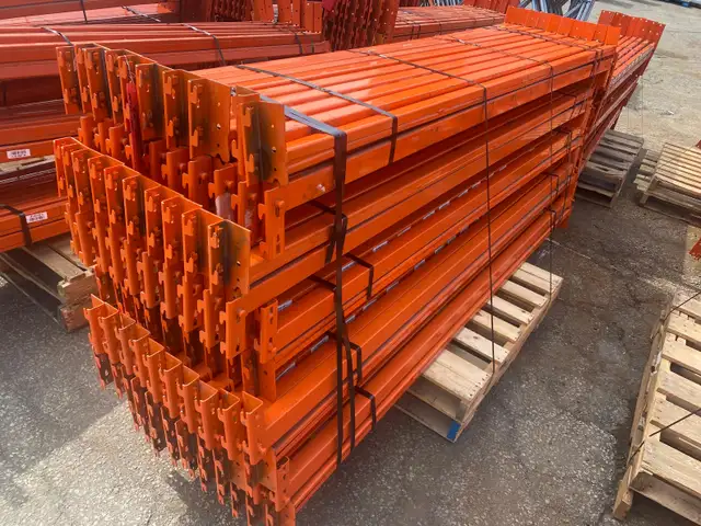 Used 8’ x 2" RediRack pallet racking beams for sale