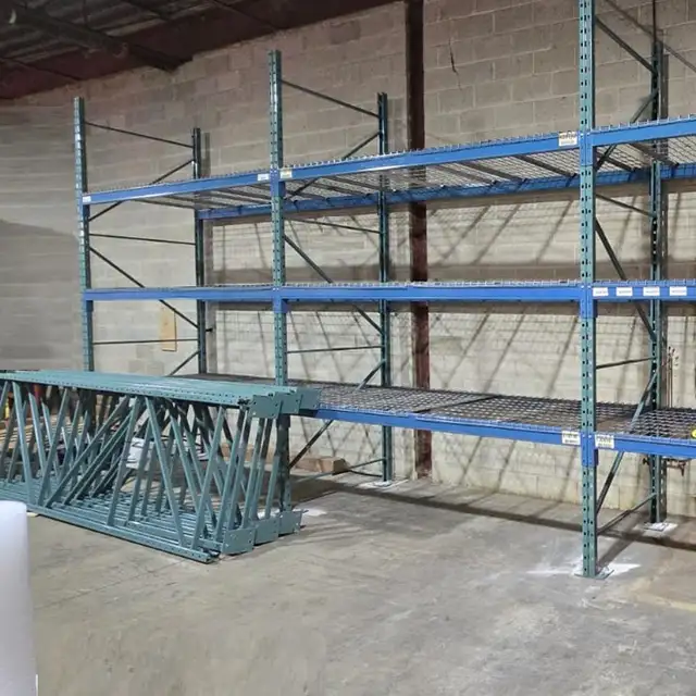 12' H x 42' D REDIRACK USED uprights Pallet Racking