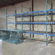 12' H x 42' D REDIRACK USED uprights Pallet Racking