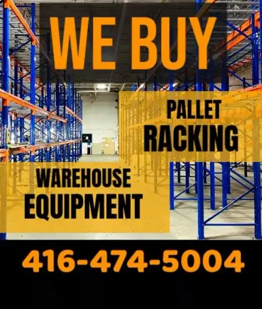 WE BUY used Pallet Racking and Warehouse Equip