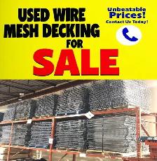 USED Wire Mesh Decking Deck 42'x46' for Pallet Racking