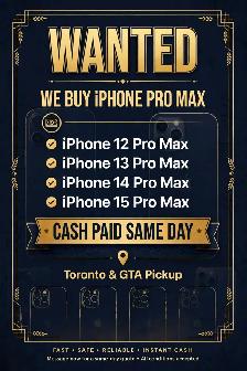 I Buy iPhone Pro Max (13 Pro Max, 12 Pro Max) — Cash Today