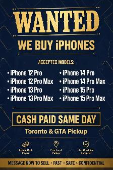 Sell Your iPhone 16 Pro Max / 17 Pro — I Pay Cash Now