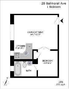 Renovated bachelor, balmoral and St.Clair - ID 598 - Photo 11