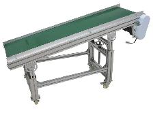 Motorized Inclined Green PVC Side Wall Belt Conveyor 230564