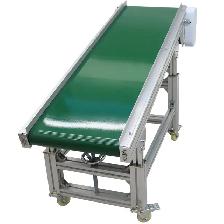 Motorized Inclined Green PVC Side Wall Belt Conveyor 230564 - Photo 3
