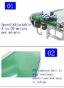 Motorized Inclined Green PVC Side Wall Belt Conveyor 230564 - Photo 4