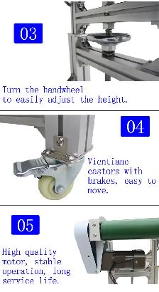 Motorized Inclined Green PVC Side Wall Belt Conveyor 230564 - Photo 8