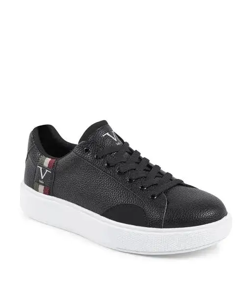 V Italia Mens Black Sneakers