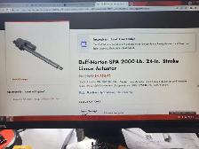 TWO LINEAR ACTUATORS 2000 LBS EACH ON STEEL FRAME - Photo 2