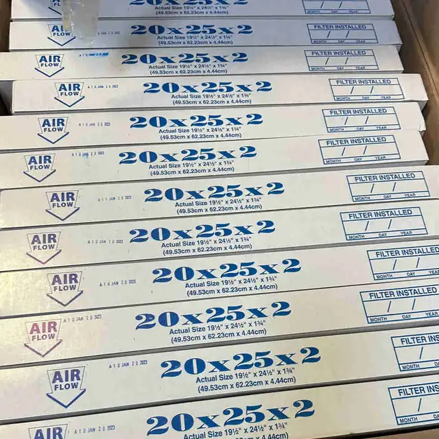 New Filters 20x25x2 $10 each