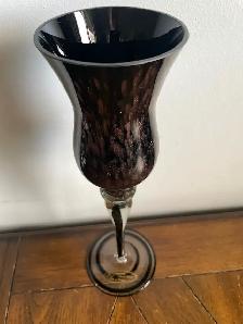 Tall black wine glass - Photo 2