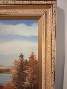 Autumn Fall Landscape Oil Painting 1968 - Photo 4
