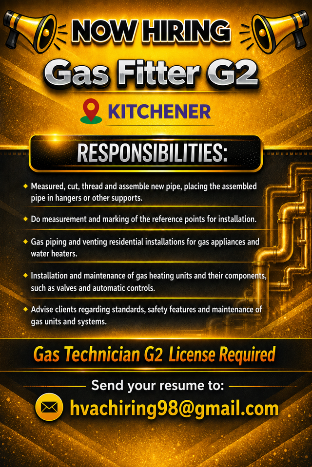 Hiring Gas technician