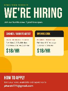 Part Time & Full Time Job