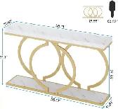 Modern Console Table 55-inch (Model / SKU HOGA-XK00329 in Faux M