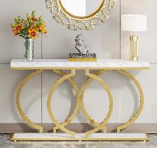 Modern Console Table 55-inch (Model / SKU HOGA-XK00329 in Faux M - Photo 3
