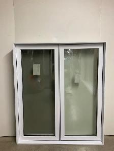 11080BP Fenêtre Battant PVC Blanc 2 sect 1 ouvr 47 x 54 1/2