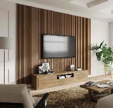 Luxury American Oiled Oak Acoustic Slat Wood Wall Panels