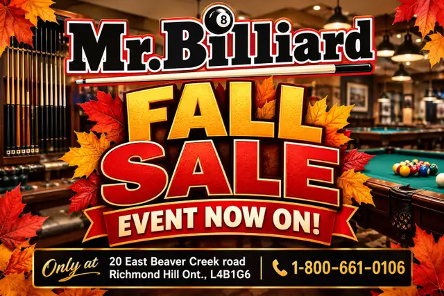 Mr. Billiard Fall Sale Event