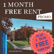 2 BR Apartments at WYANDOTTE ST. with 1 MONTH FREE PROMO