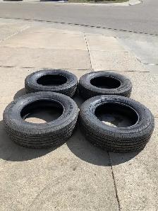 4 Yokohama all season tires 245/70/18. Tires are like new