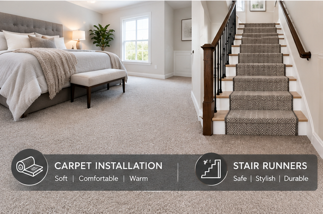 Carpet & Stair Runner Installation | Quality Flooring installati