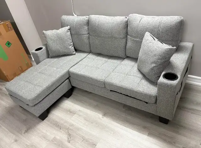 Elegant Linen 3 Seater Sofa Set With Free Delivery