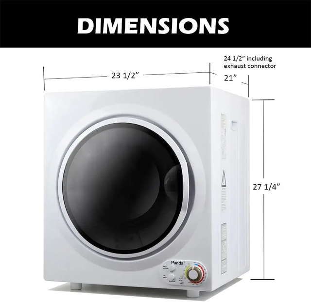 Panda 3.5 Cu.ft Compact Dryer, 110V ( sécheuse Compact )