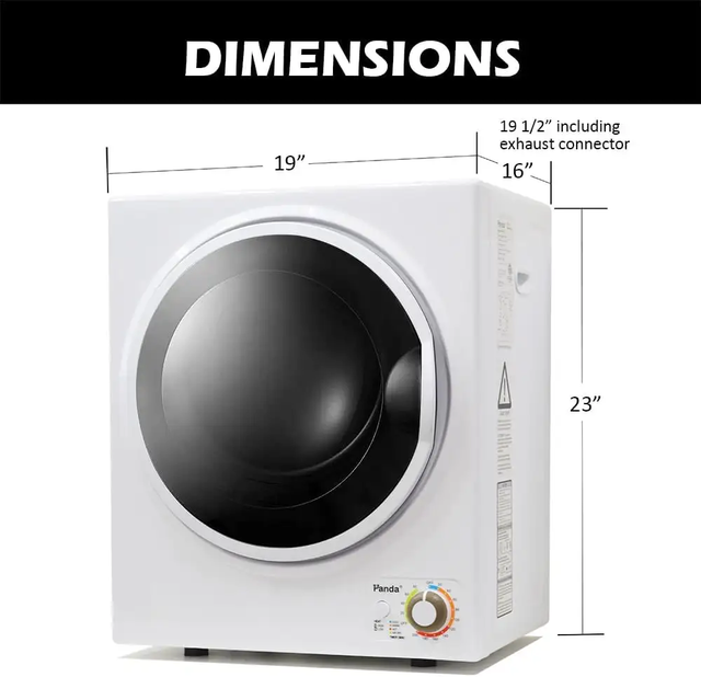 Panda 1.5 Cu.ft Compact Dryer,110V ( sécheuse compact)