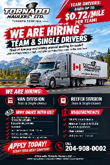 AZ Truck Drivers Wanted – Single & Team Drivers