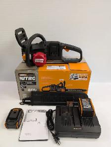 (B4745) Worx WG385 Chainsaw With two Batteries and Charger