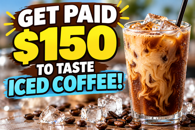 Get Paid $150 to Taste ICED COFFEE! Richmond Hill