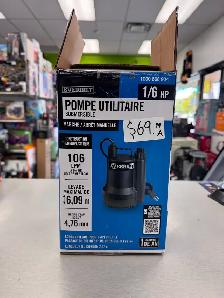 Everbilt 1/6 HP Portable Submersible Utility Pump