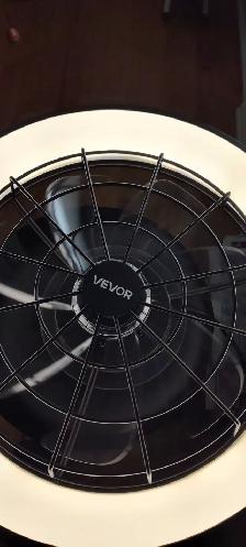 Ventilateur mural avec lumières, 22 pouces, télécom 6 vitesses, - Photo 2