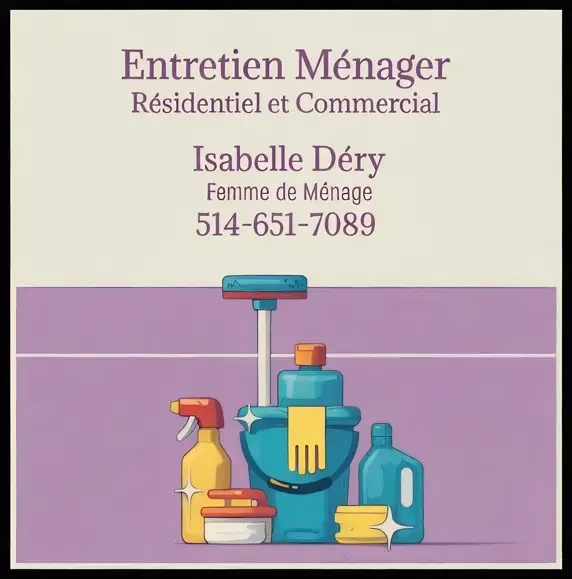 Femme de ménage Rive-Nord/Laval