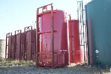 Refurbished 400 BBL acid lined tanks, single wall,