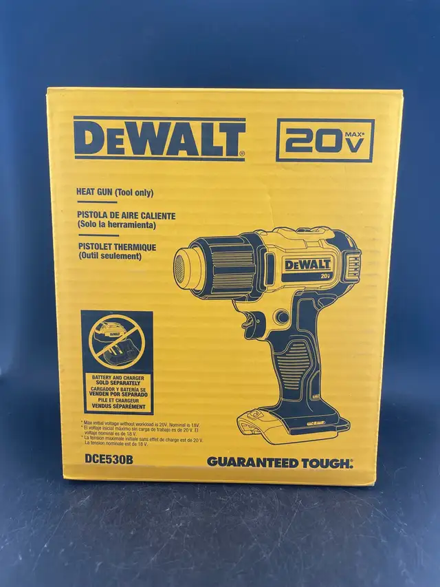 Dewalt DCE530B Heatgun 20v NEWTool only