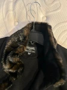 ONE LIKE NEW YET LADIES FUR TRIMED CAPEAS PICTUREDASKING 30.00