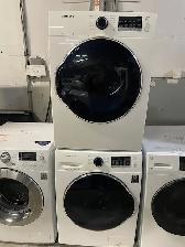Mini laveuse sécheuse frontales blanches Samsung