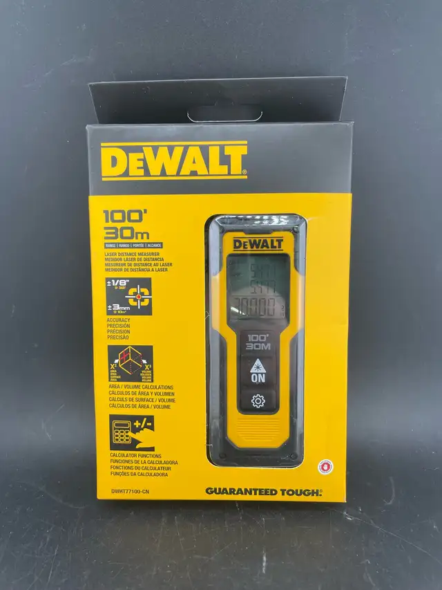 Dewalt DWHT77100-CN 100’ laser MEASURER NEW