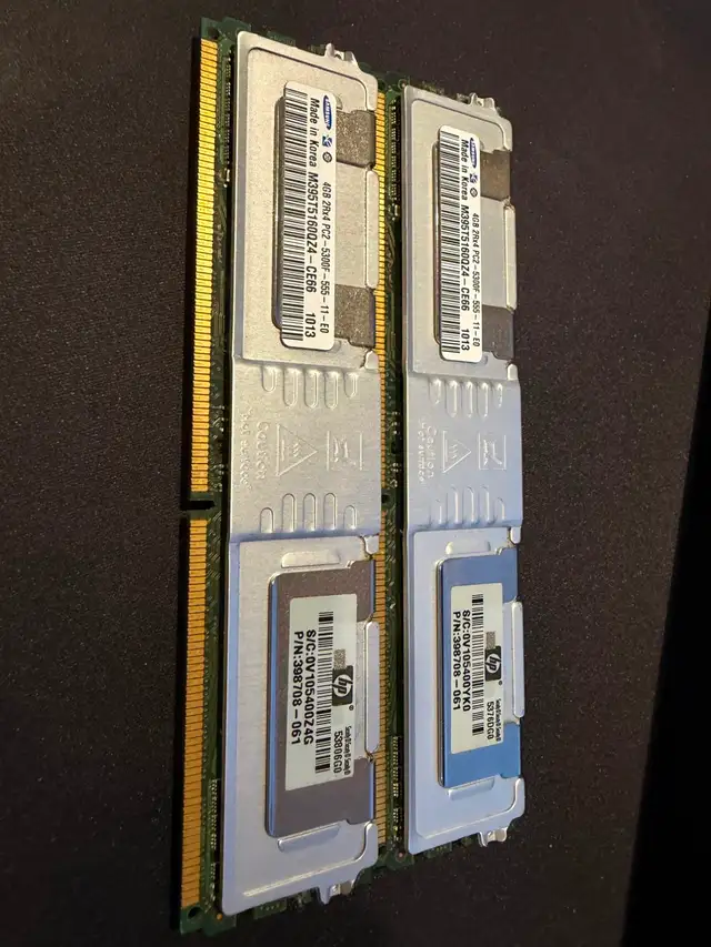 HP/Samsung 8GB (2x4GB) DDR2 FB-DIMM Server Memory