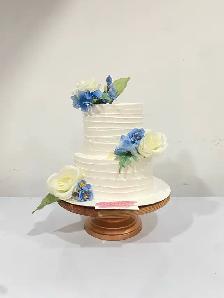 Baby Blue Flowers Cakes , baby shower cakes, custom cakes - Photo 10