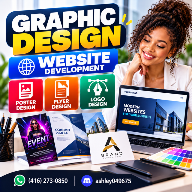 GRAPHICS DESIGN, WEBSITE DEVELOPMENT, POSTER DESIGN, FLYER, LOGO